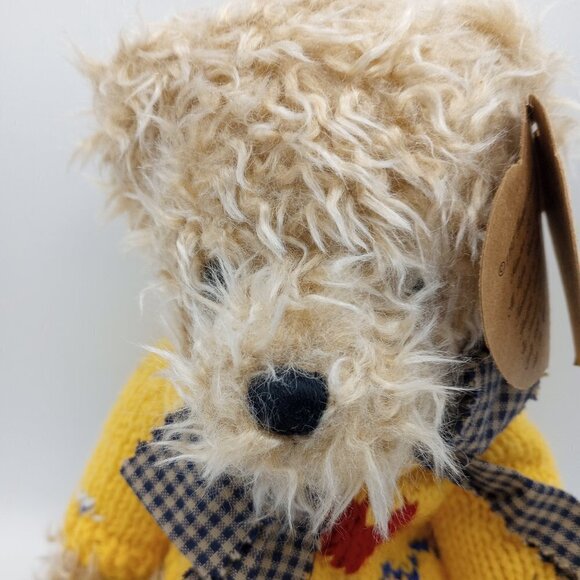 1997 Heartfelt Collectibles Bear 12"L Movable Arms & Legs Plush Stuffed Animal - Picture 2 of 12